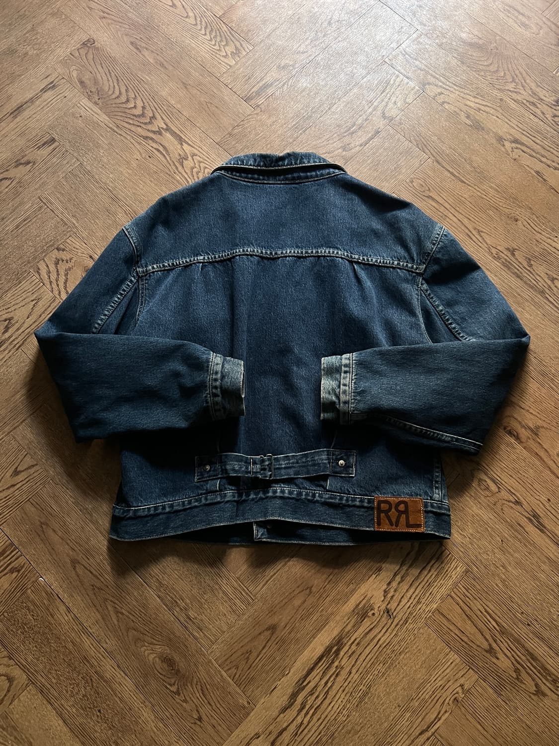[XL]90's OG RRL 더블알엘 라이닝 데님 자켓 상품이미지7