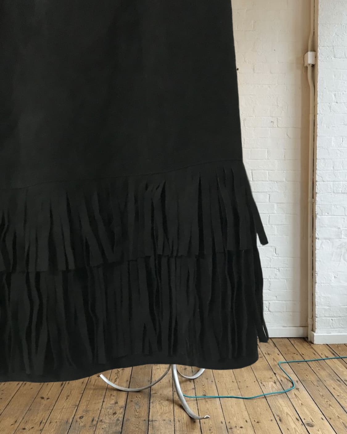 vintage suede tassel skirt (28inch) 상품이미지7