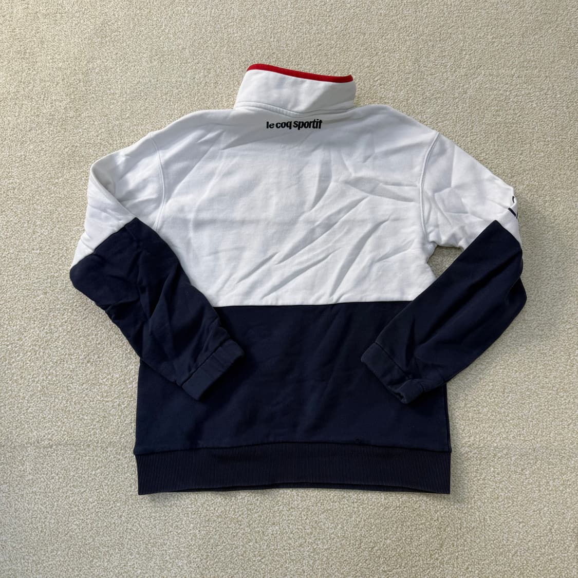 [XS] 르꼬끄 여성 플리스 루즈핏 하프집업 맨투맨 0115T1 상품이미지2