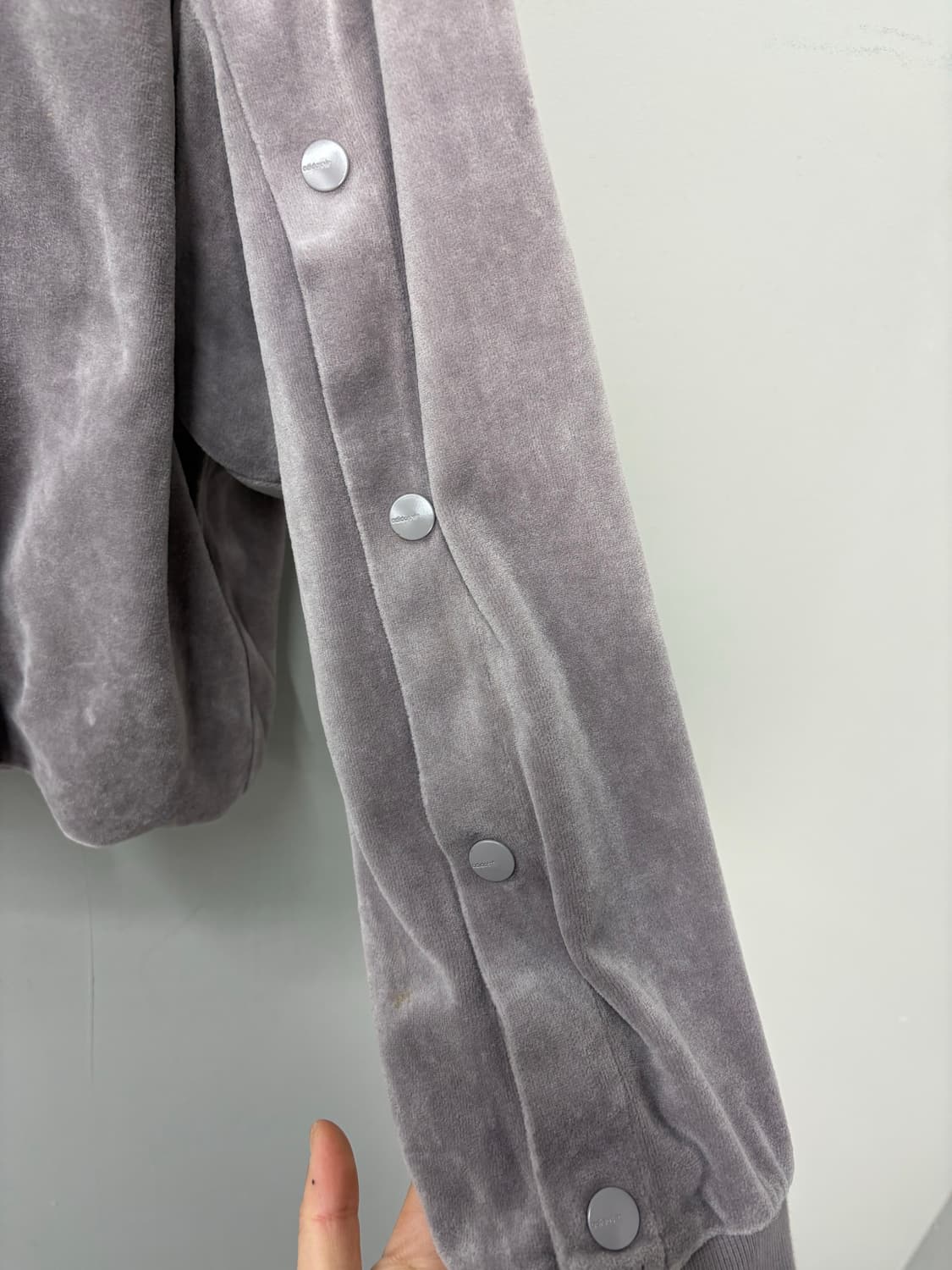 아디다스 아디브레이크 벨루어 퍼플그레이 후디 A3096 상품이미지5