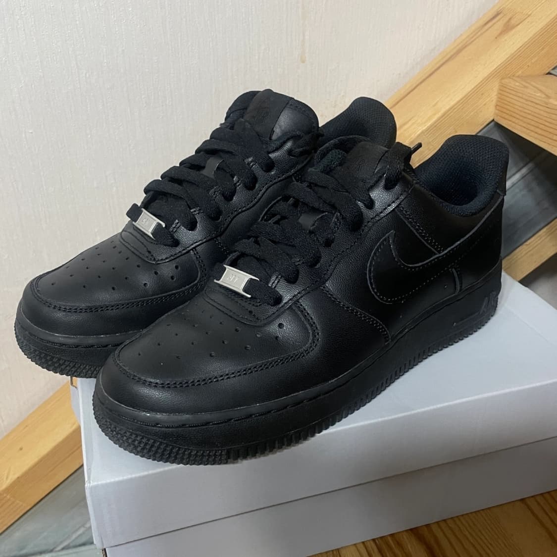 나이키 에어포스 올검 블랙 265 상품이미지1