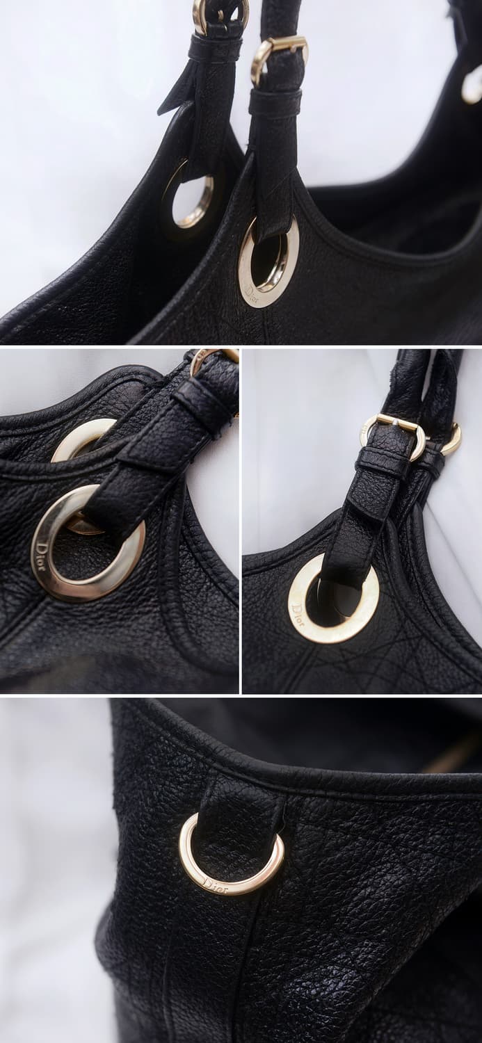 디올 (Dior) 블랙 까나쥬 디어스킨 빅토트.숄더백 상품이미지9