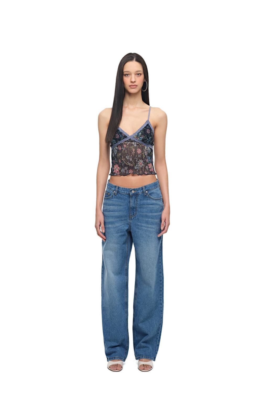 투머치택스 METALLIC FLORAL 03 LACE CAMI TOP ( 상품이미지7