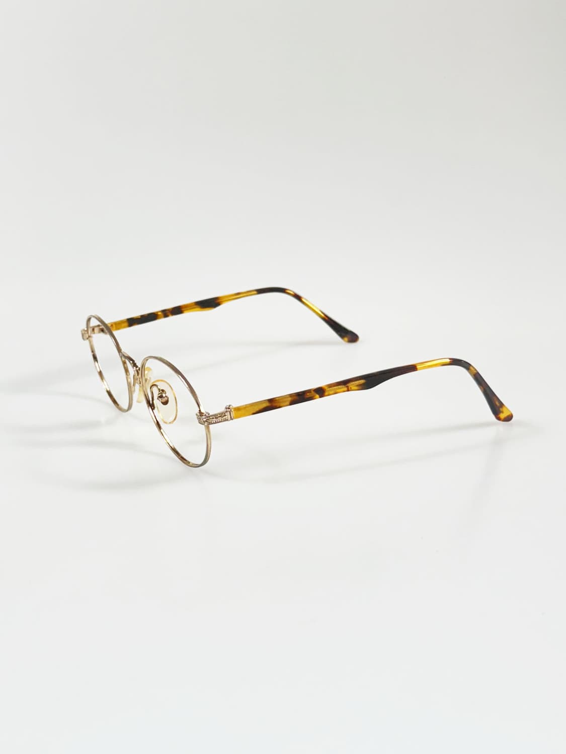 90s CECIL 골드 슬림 오벌 프레임 빈티지 안경 상품이미지3