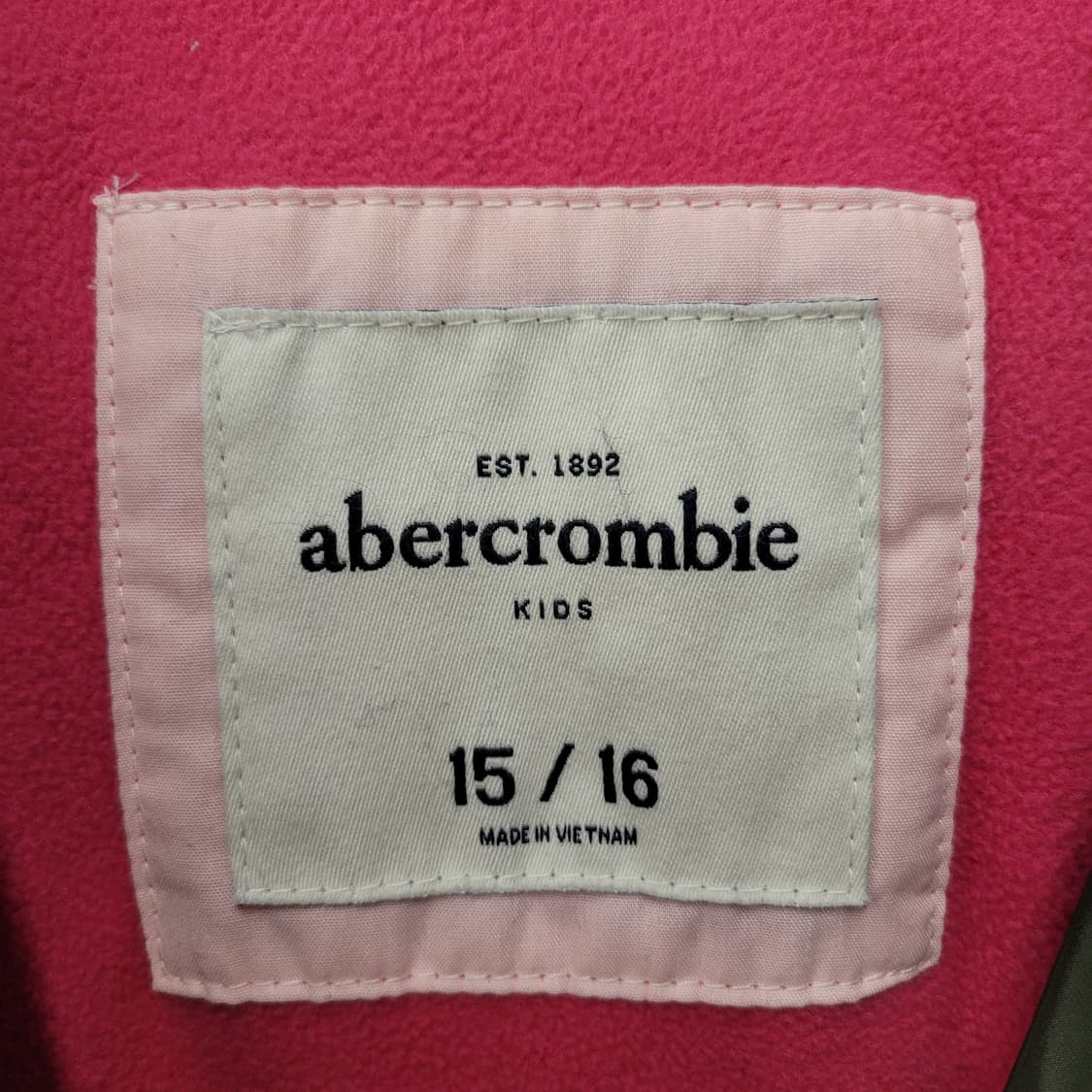 Abercrombie 아베크롬비 리틀걸 후디 자켓 올리브 그린 상품이미지4