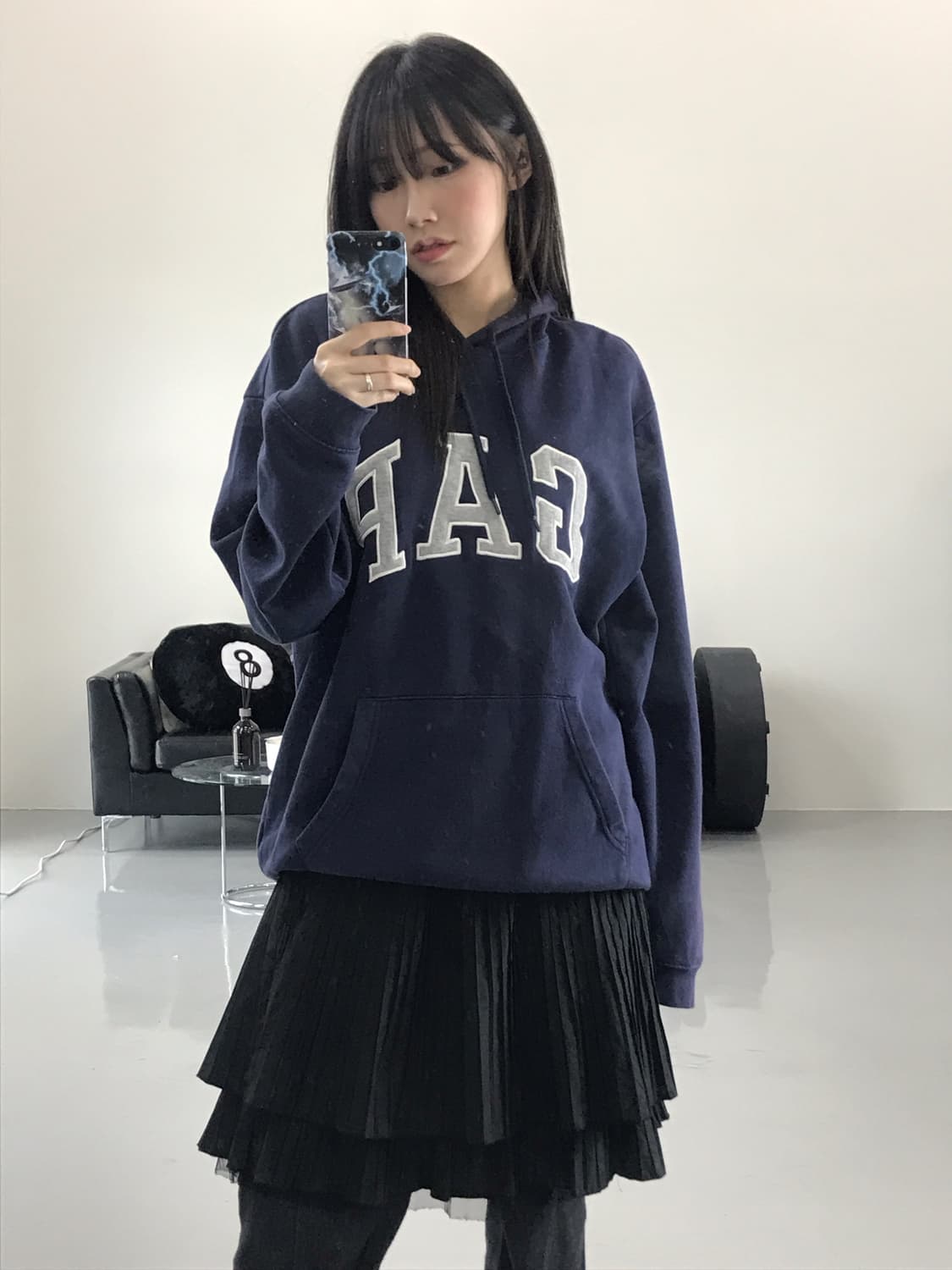 Gap Navy Graphic Hoodies 상품이미지2