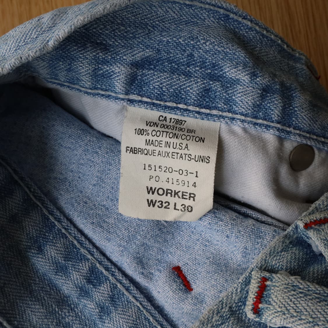 1990s HBT Denim Carpenter Pants 상품이미지8