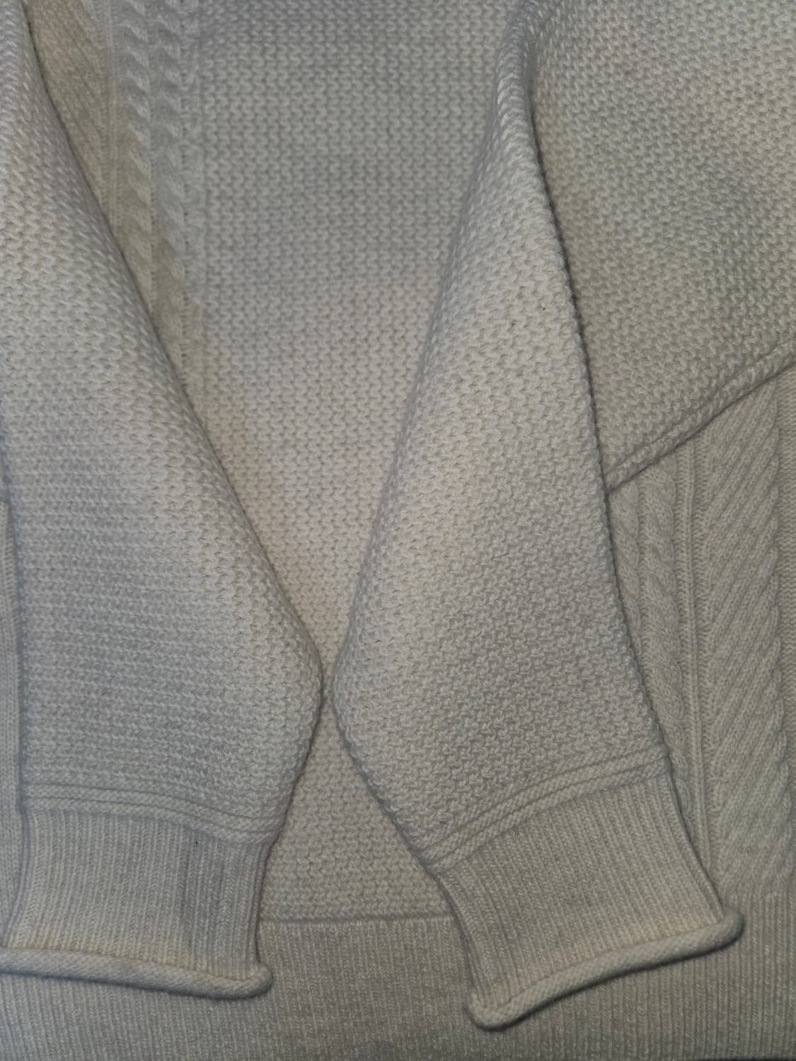 러프사이드 24FW 아란 니트 오트밀 1 사이즈 상품이미지3