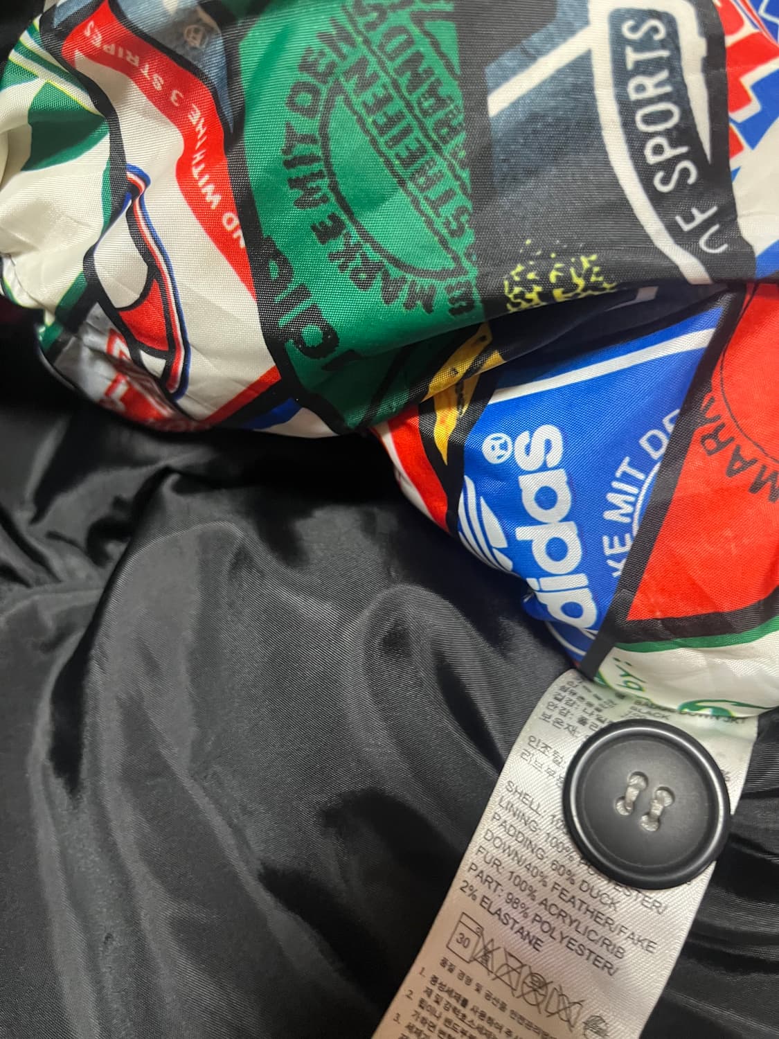 아디다스 파이어버드 벳지다운 하프패딩(100) 상품이미지5