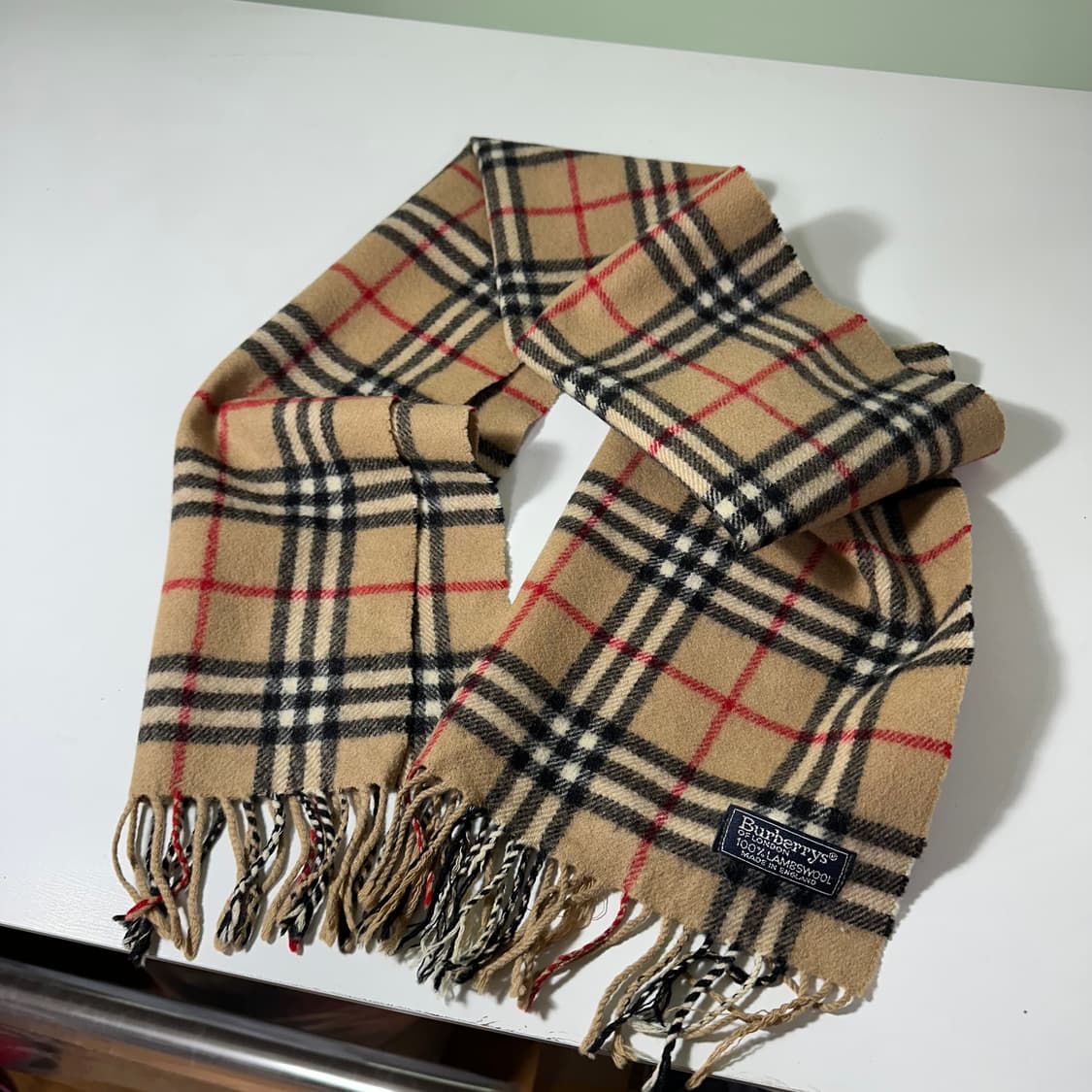 OS 버버리 베이지 노바체크 머플러 목도리 상품이미지2