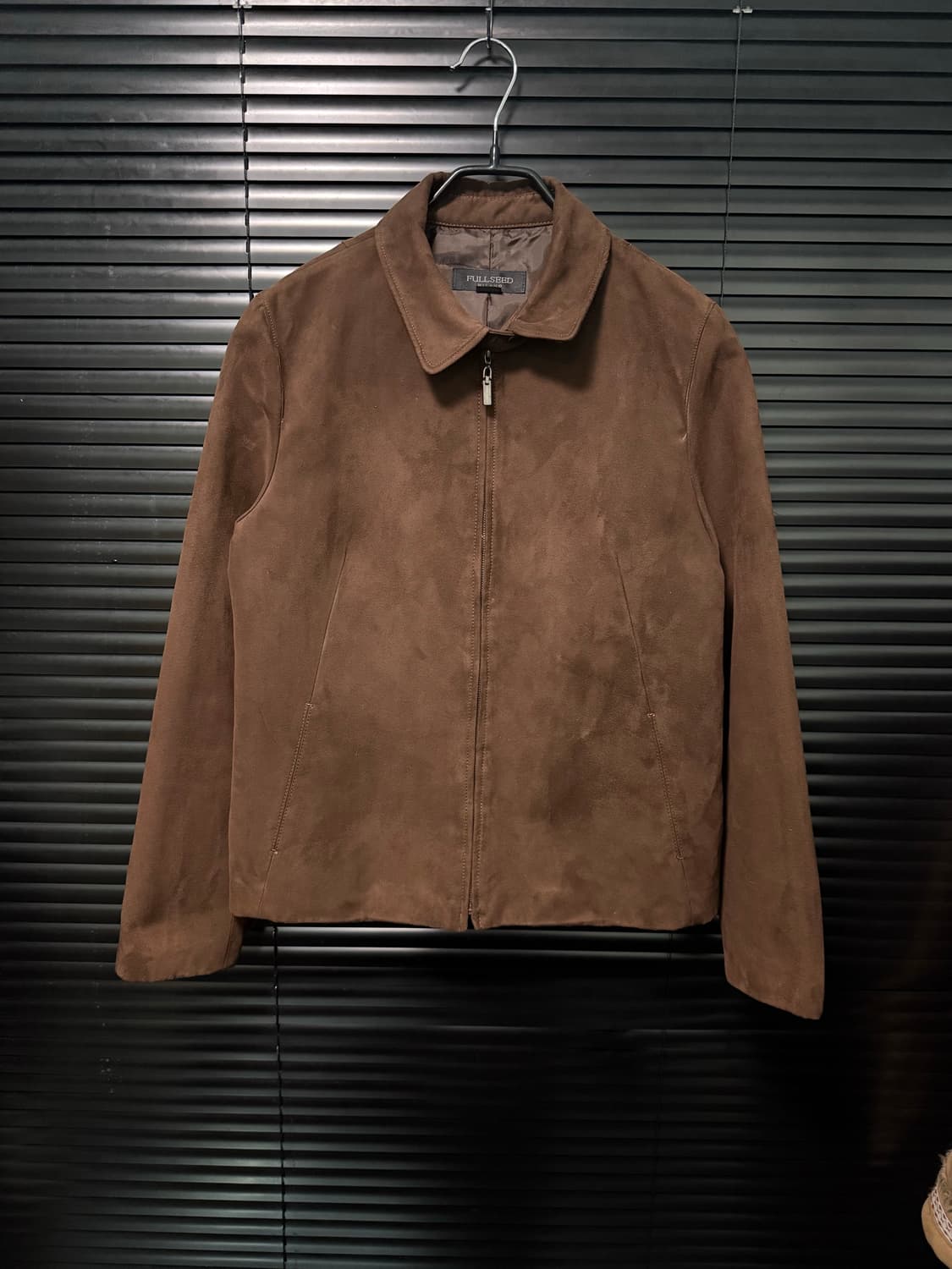 FULLSEED 밀라노 브라운 갈색 스웨이드 세무 레더 가죽 코치 자켓  상품이미지2