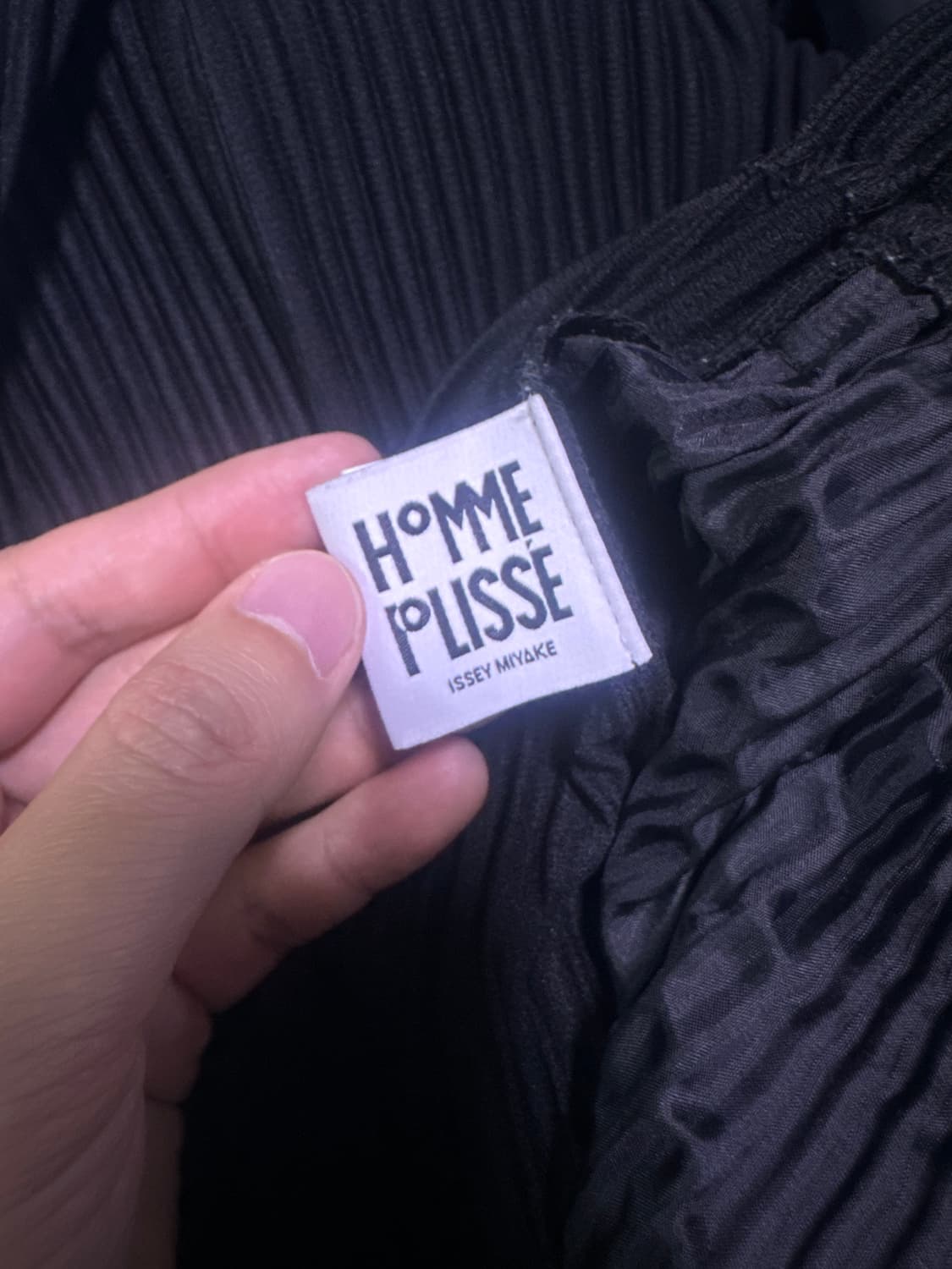 [2] 옴므플리세 조거 팬츠 블랙 상품이미지4