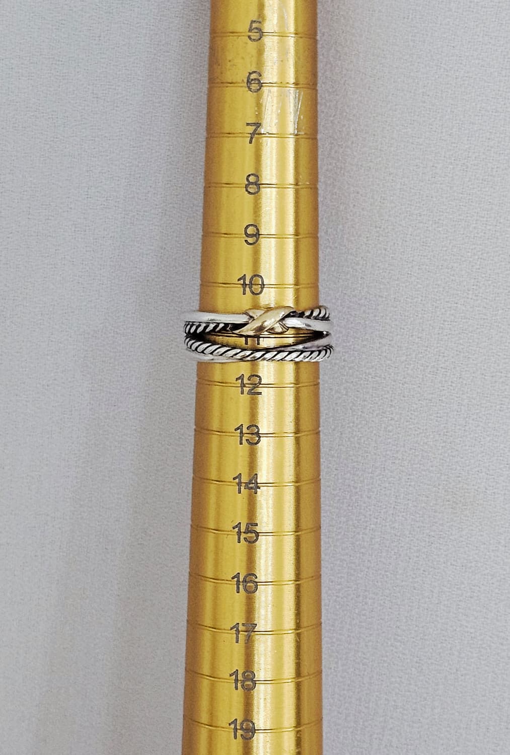 데이비드 율만 18K 골드 & 실버 반지 [us5.5호/국내11호] 상품이미지5