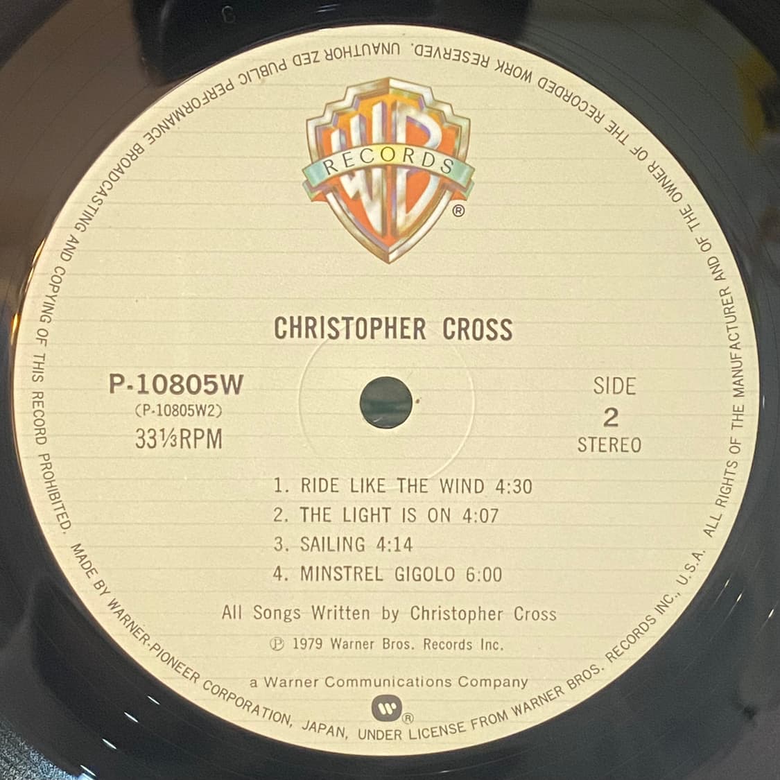 (LP) Christopher Cross - Christopher Cro 상품이미지5