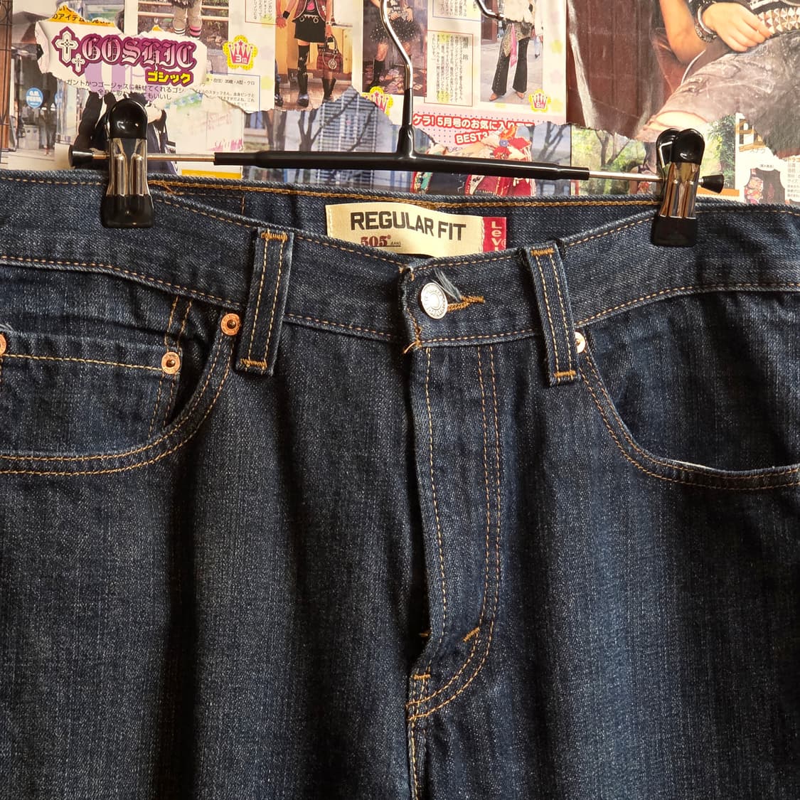 리바이스 505 진청 데님 팬츠 상품이미지6