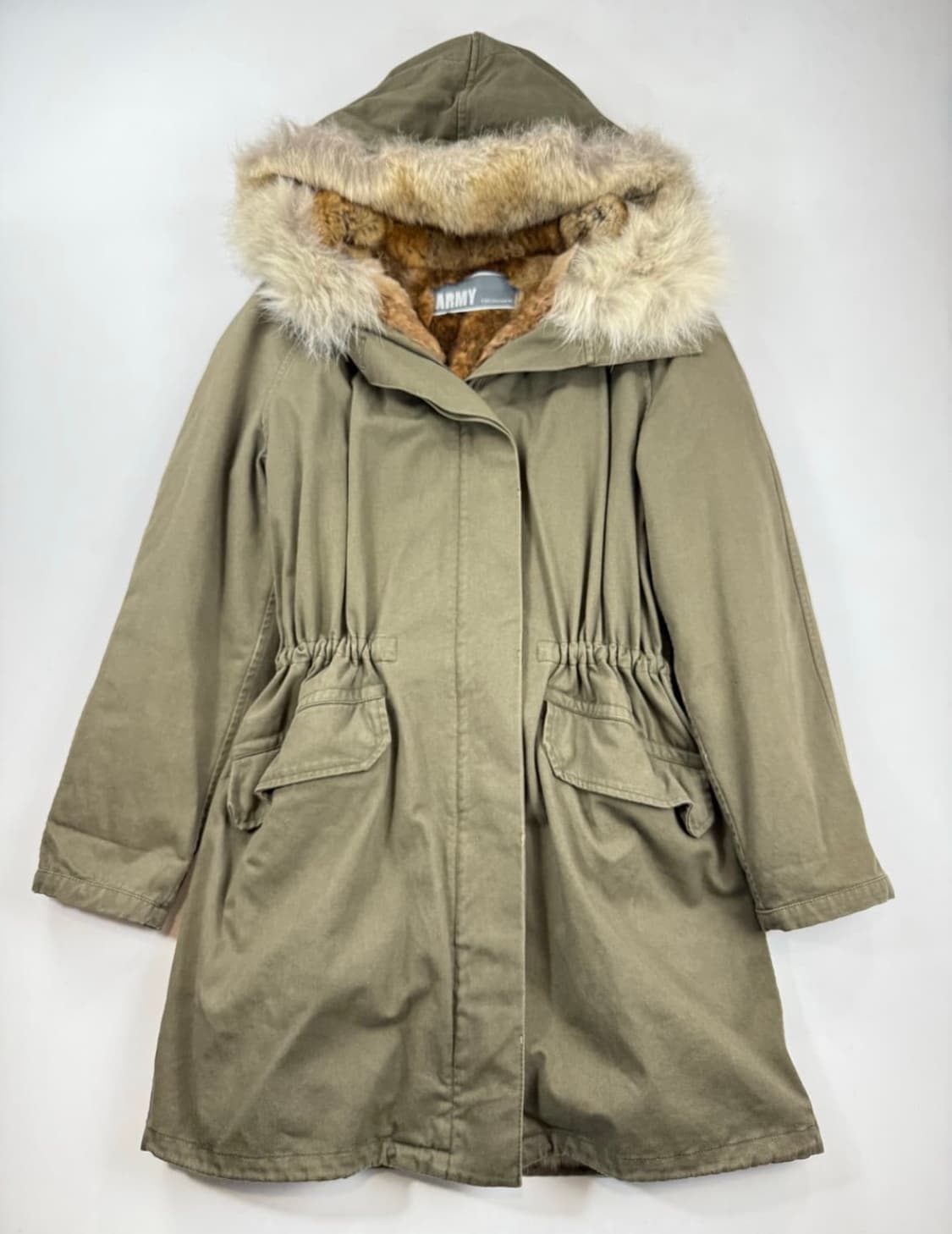 Yves salomon 이브살로몬 아미 코요테퍼 천연모피야상 상품이미지1