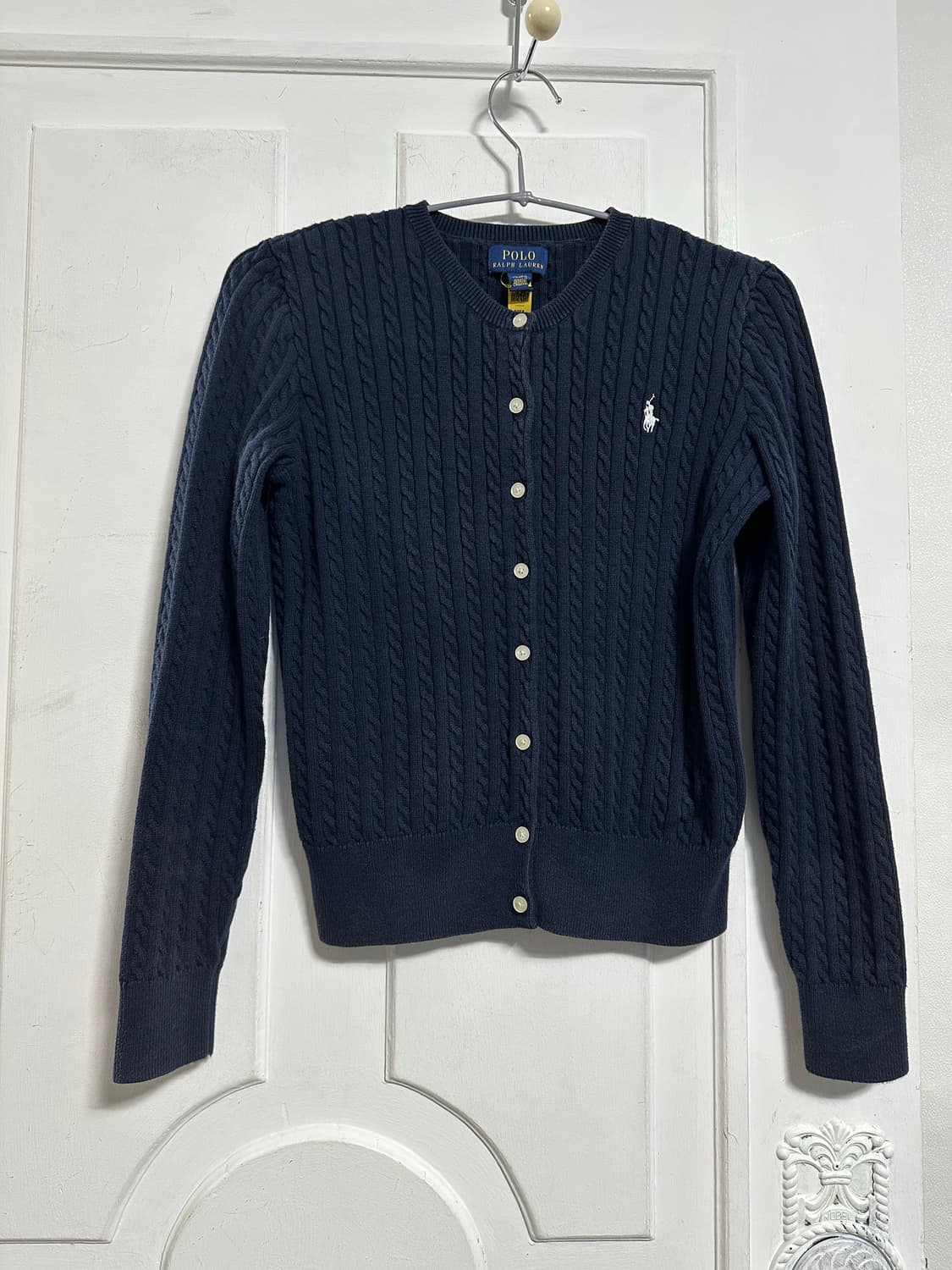 폴로 랄프로렌 걸스 케이블 가디건 상품이미지1