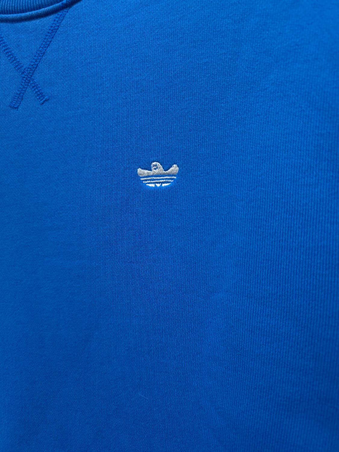 아디다스 남성 슈무 로고 블루 크루넥 맨투맨 (L사이즈) 상품이미지3