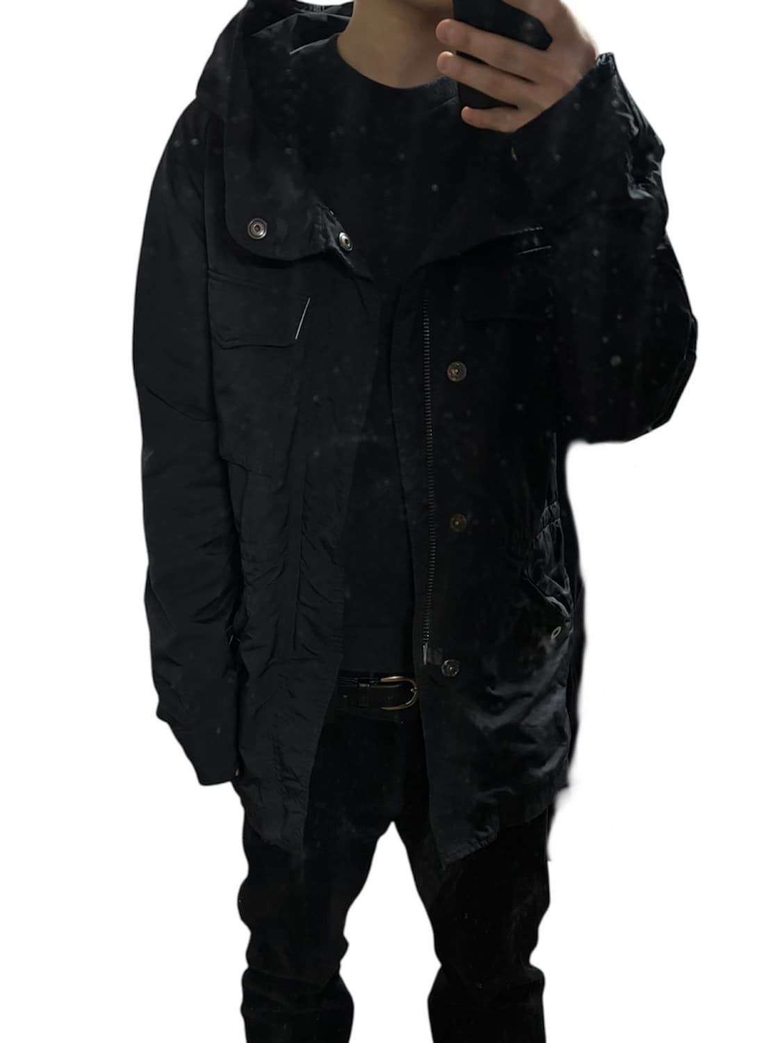 [M] 더 비리디 안느 블랙 후디드 M-65 상품이미지8