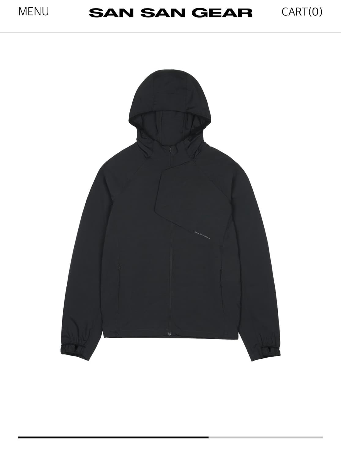 산산기어 시프트 자켓 블랙 (바람막이) 상품이미지2