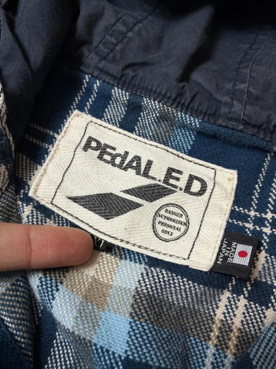 페달레드 PEDALED 00's 재팬 후디 체크 자켓 PN8931 상품이미지7