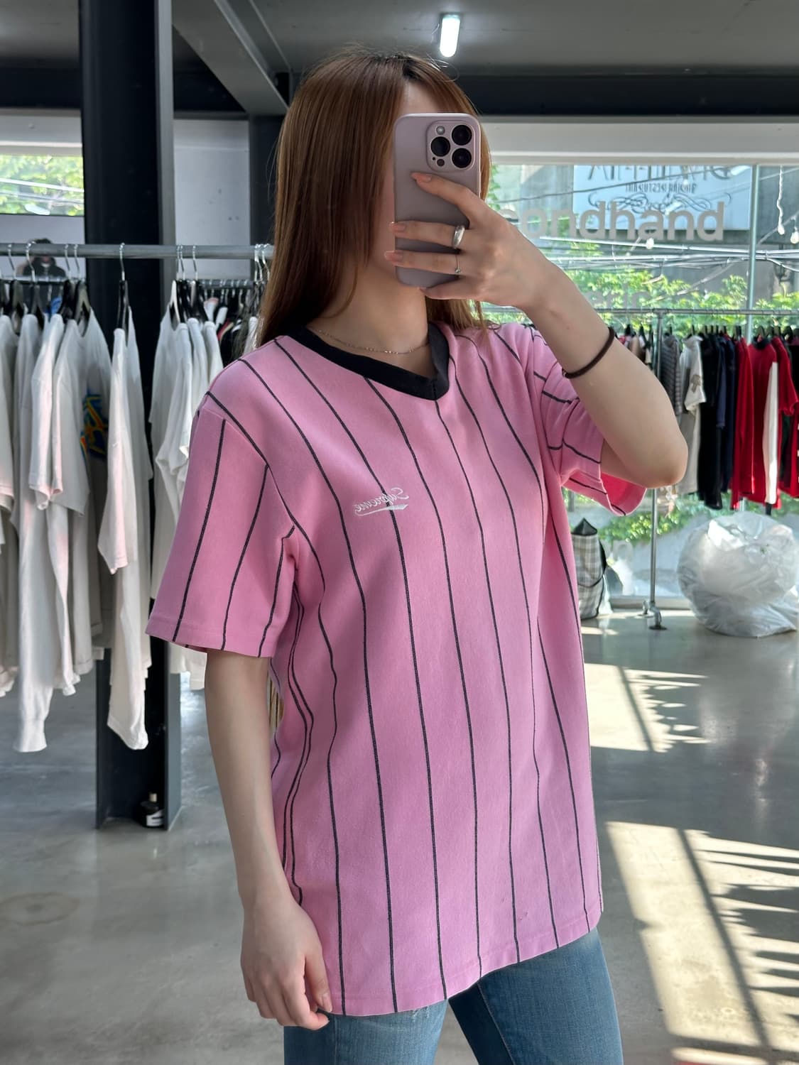 슈프림 16SS 핀스트라이프 싸커 반팔 져지 상품이미지2