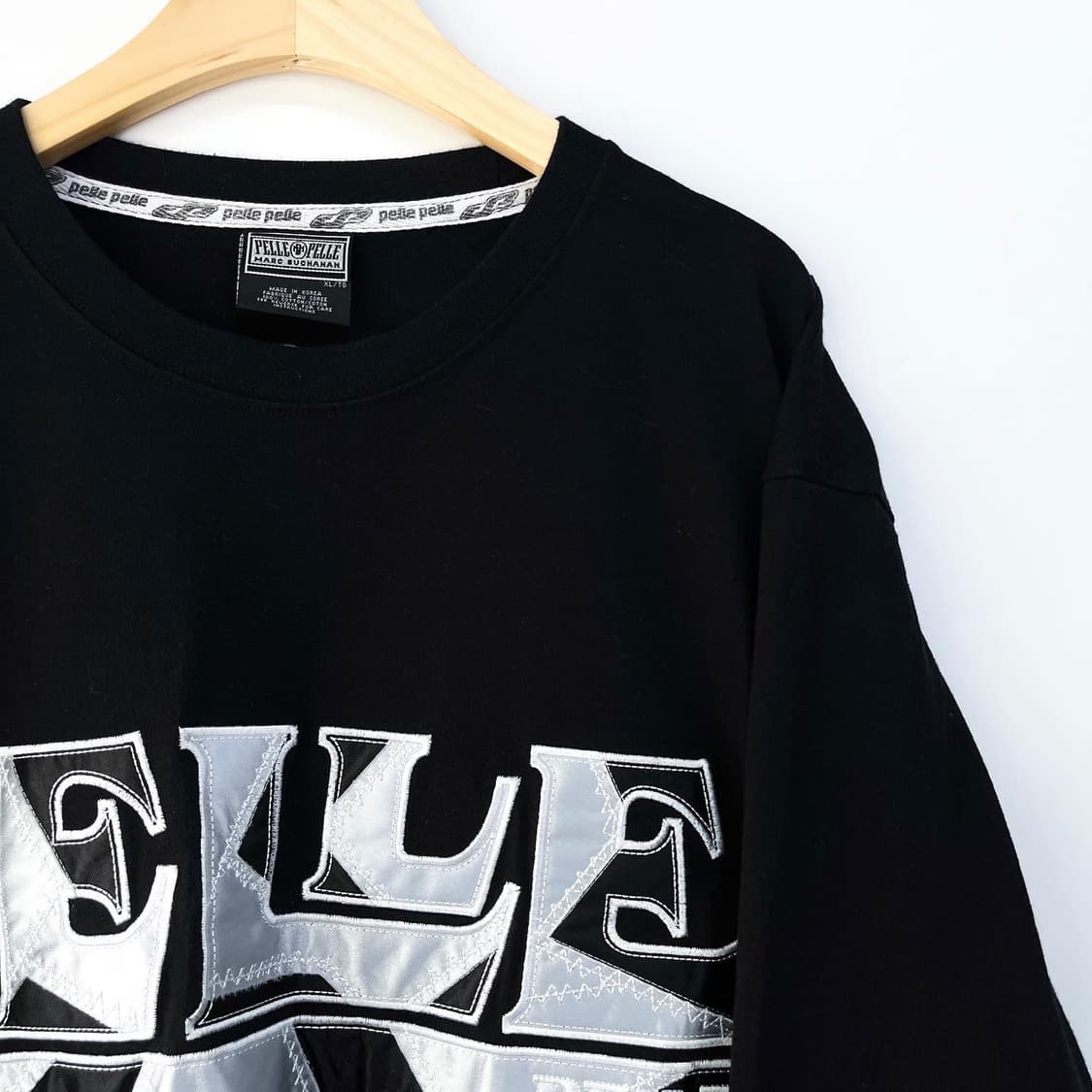 팰레 펠레 90s 올드 잉글리쉬 블랙 롱슬리브 상품이미지4