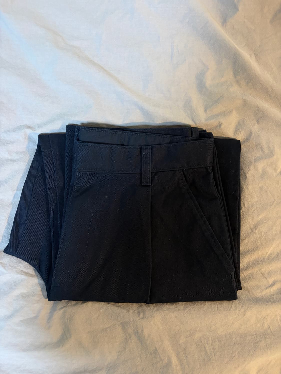 새상품: 유니클로 배럴팬츠 블랙, 네이비 상품이미지4