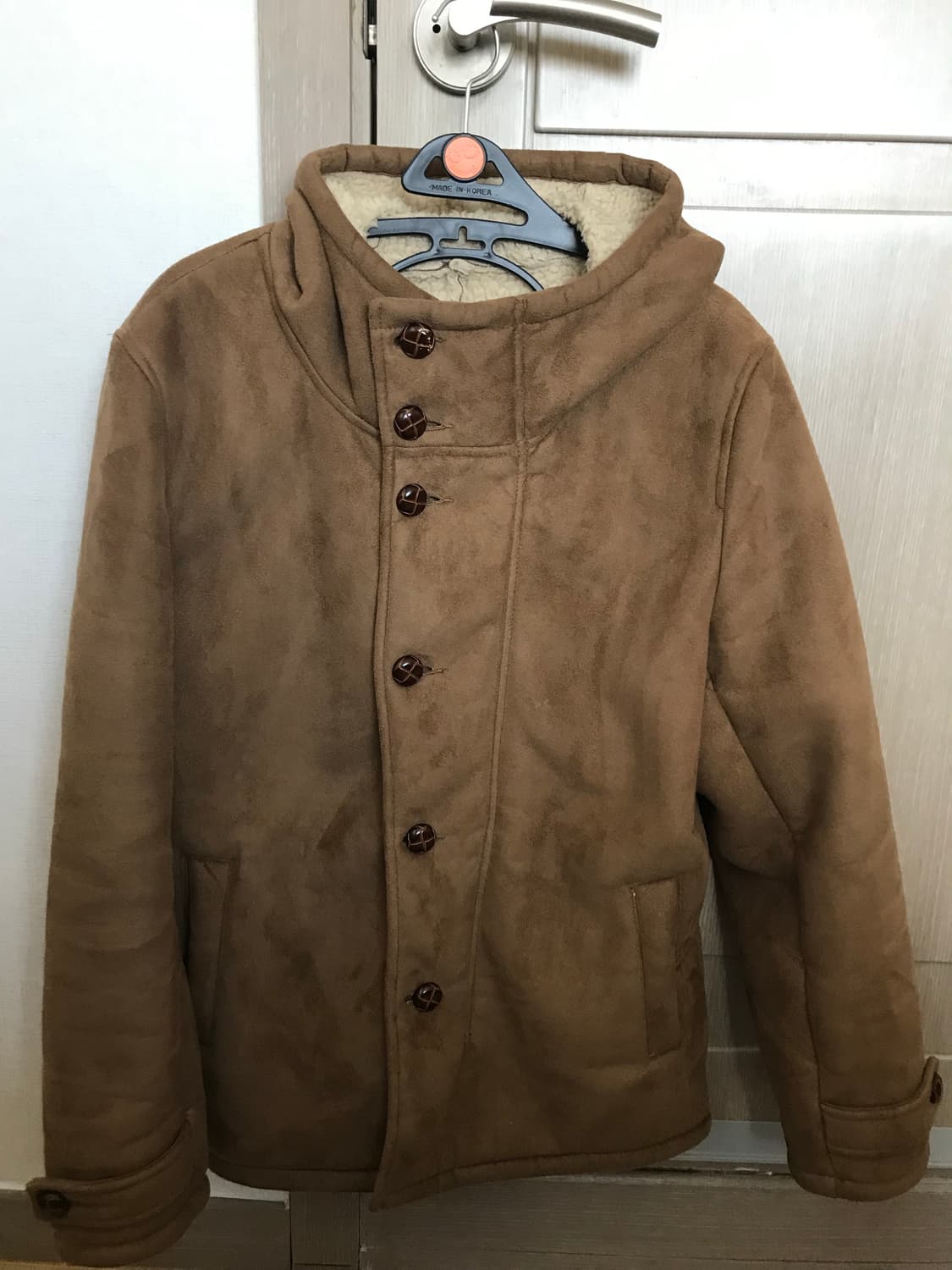 모리걸 일본빈티지 무스탕 코트 하이넥 모리룩 상품이미지1