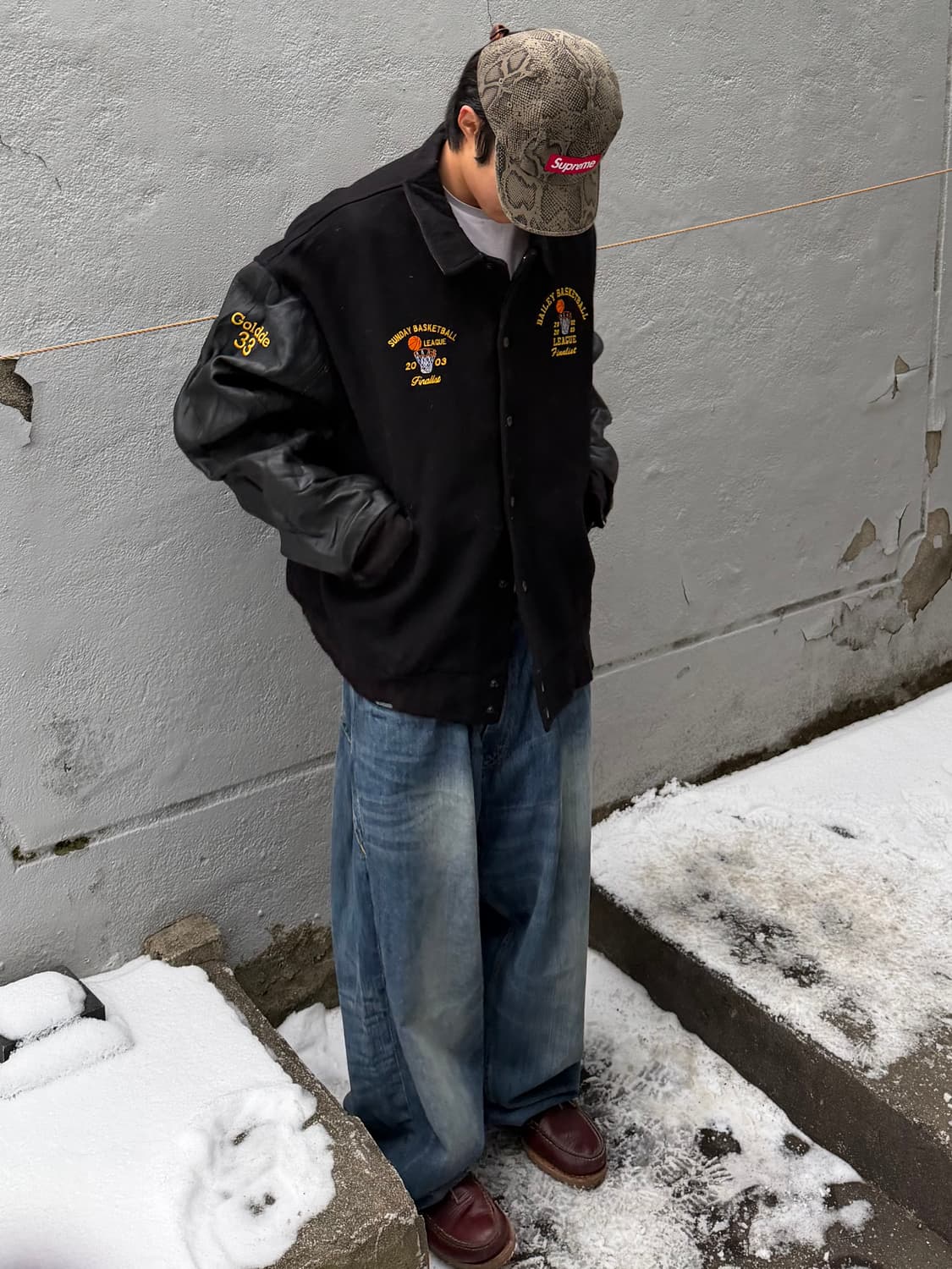 빈티지 바시티 자켓 상품이미지1