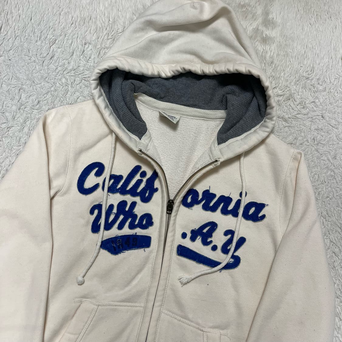 Who A U Ivory Hood Zip-up 상품이미지5