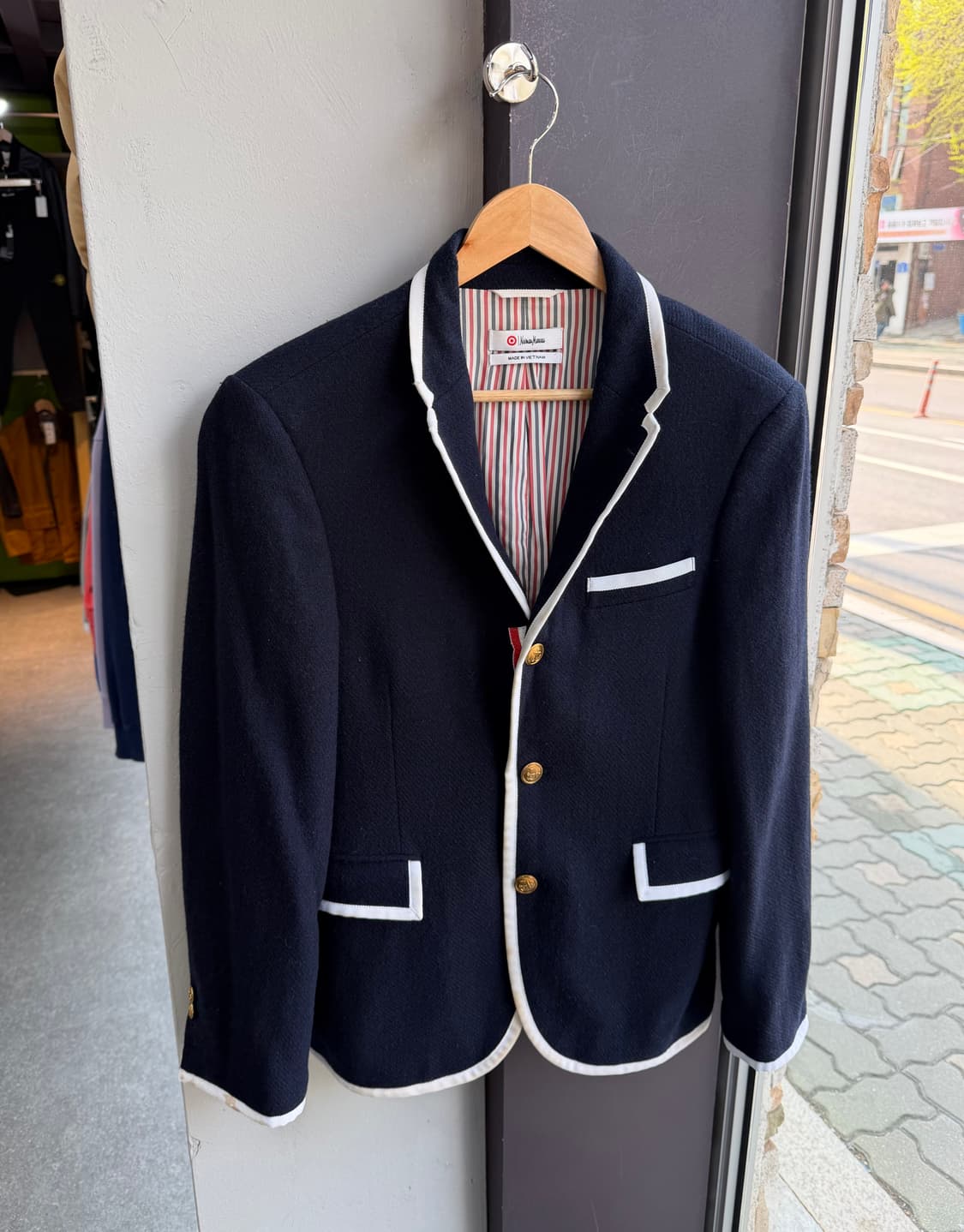 S/ 톰브라운 X 니만마커스 금장버튼 블레이저 자켓 상품이미지2