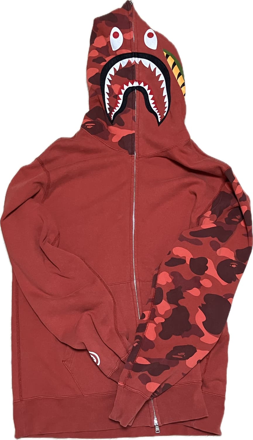 BAPE 베이프 적계 후드집업 XL 상품이미지1