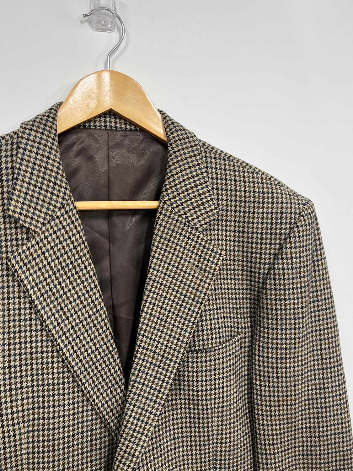 파크랜드 빈티지 하운드투스 체크 캐시미어 블레이저 자켓 상품이미지2