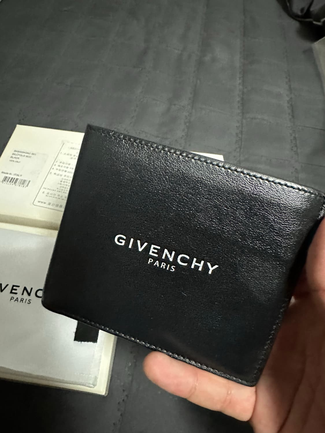 지방시 레터링로고 블랙 반지갑 (OS) 상품이미지2