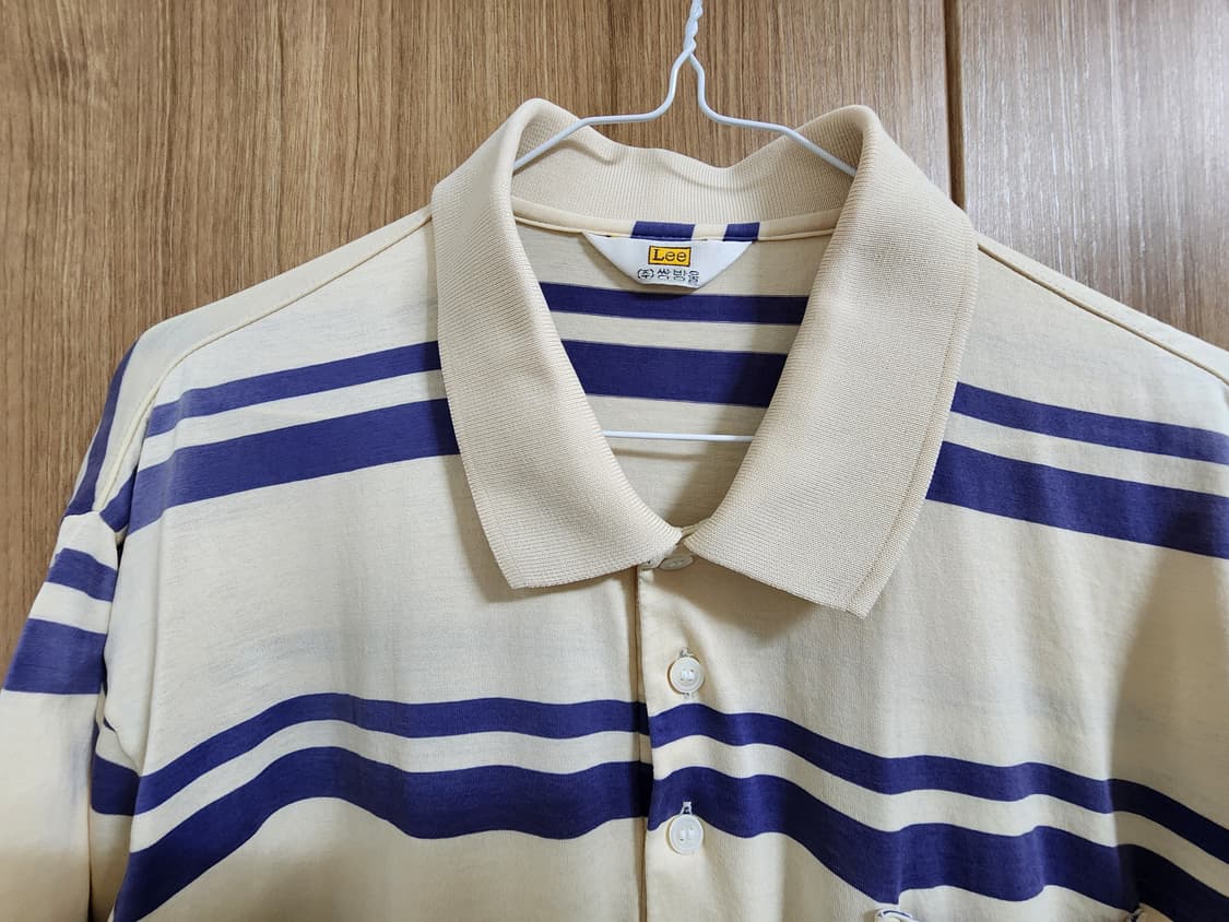 (M)LEE 빈티지 반팔 카라 티셔츠 쌍방울 제작 상품이미지2