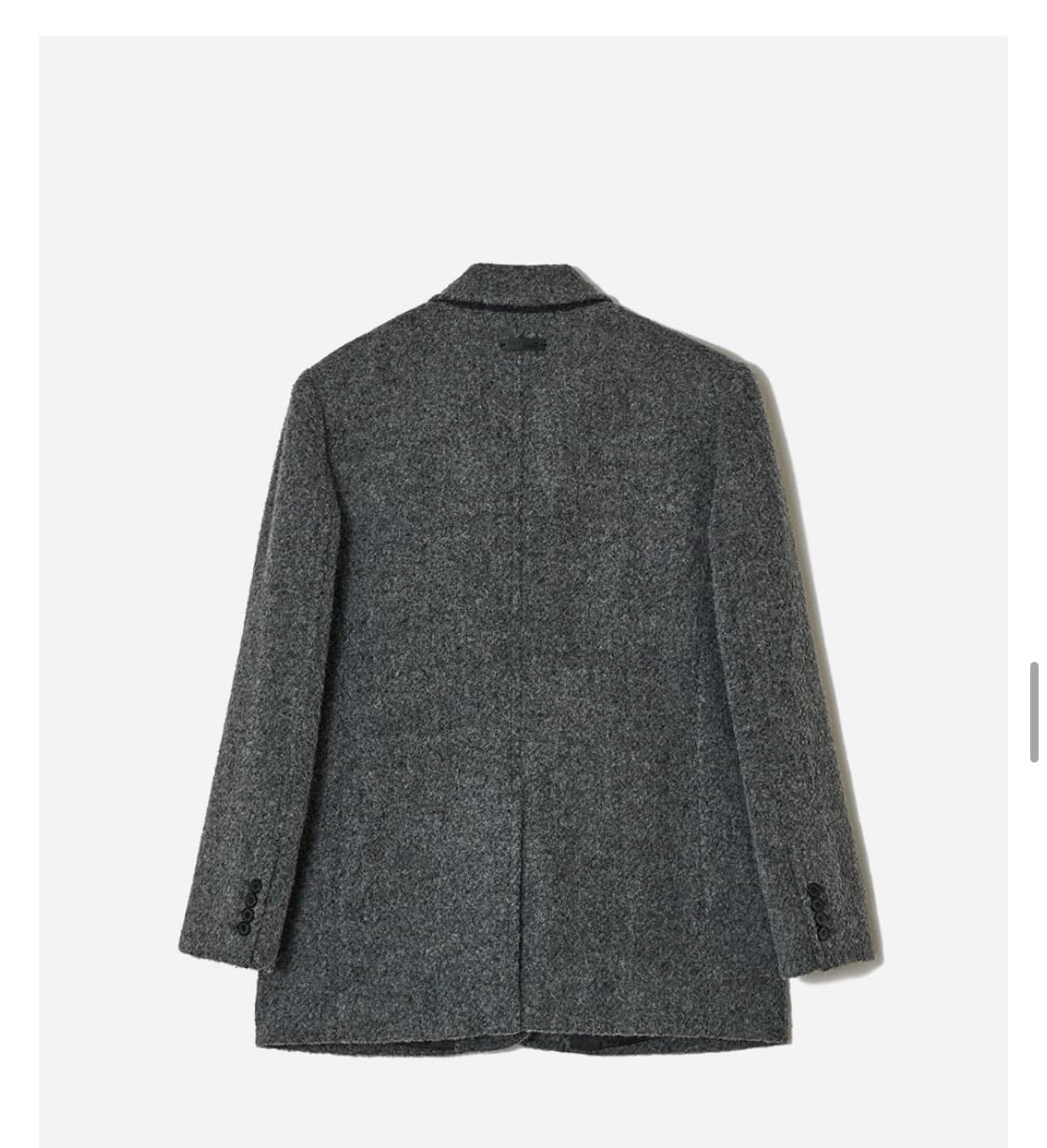 오스트카카 알파카 블레이저 코트 챠콜 상품이미지3