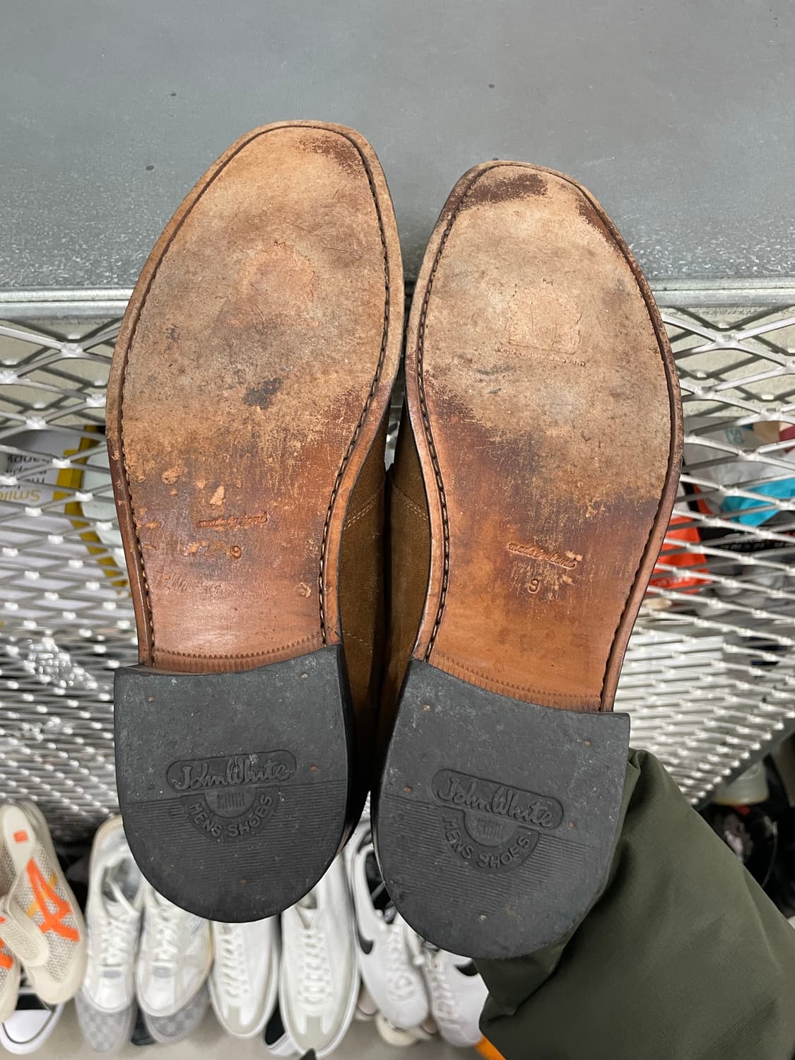 존 화이트 스웨이드 슈즈 9 상품이미지6