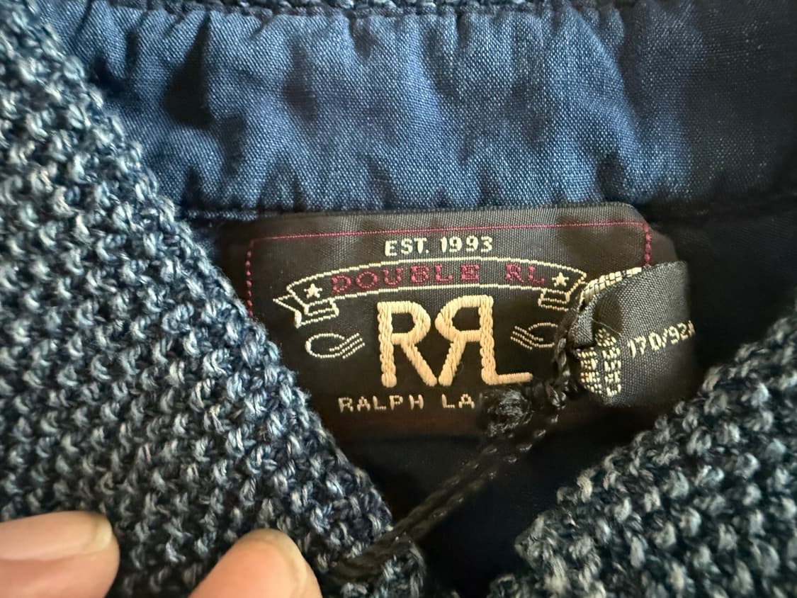 RRL 인디고 코튼/린넨 니트 오버셔츠 상품이미지5