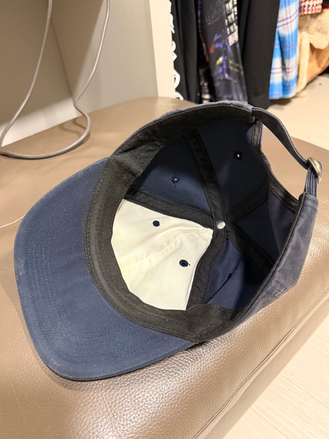 슈프림 6패널캡 네이비 상품이미지3