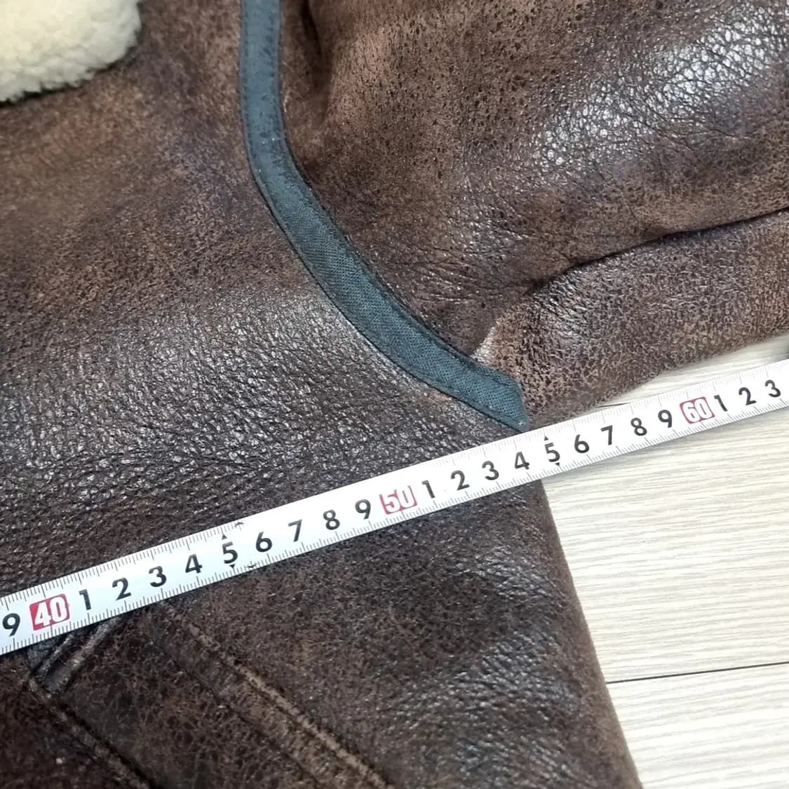 미군 밀리터리 b-3 무스탕 천연 양가죽 양털 브라운(100) 상품이미지10