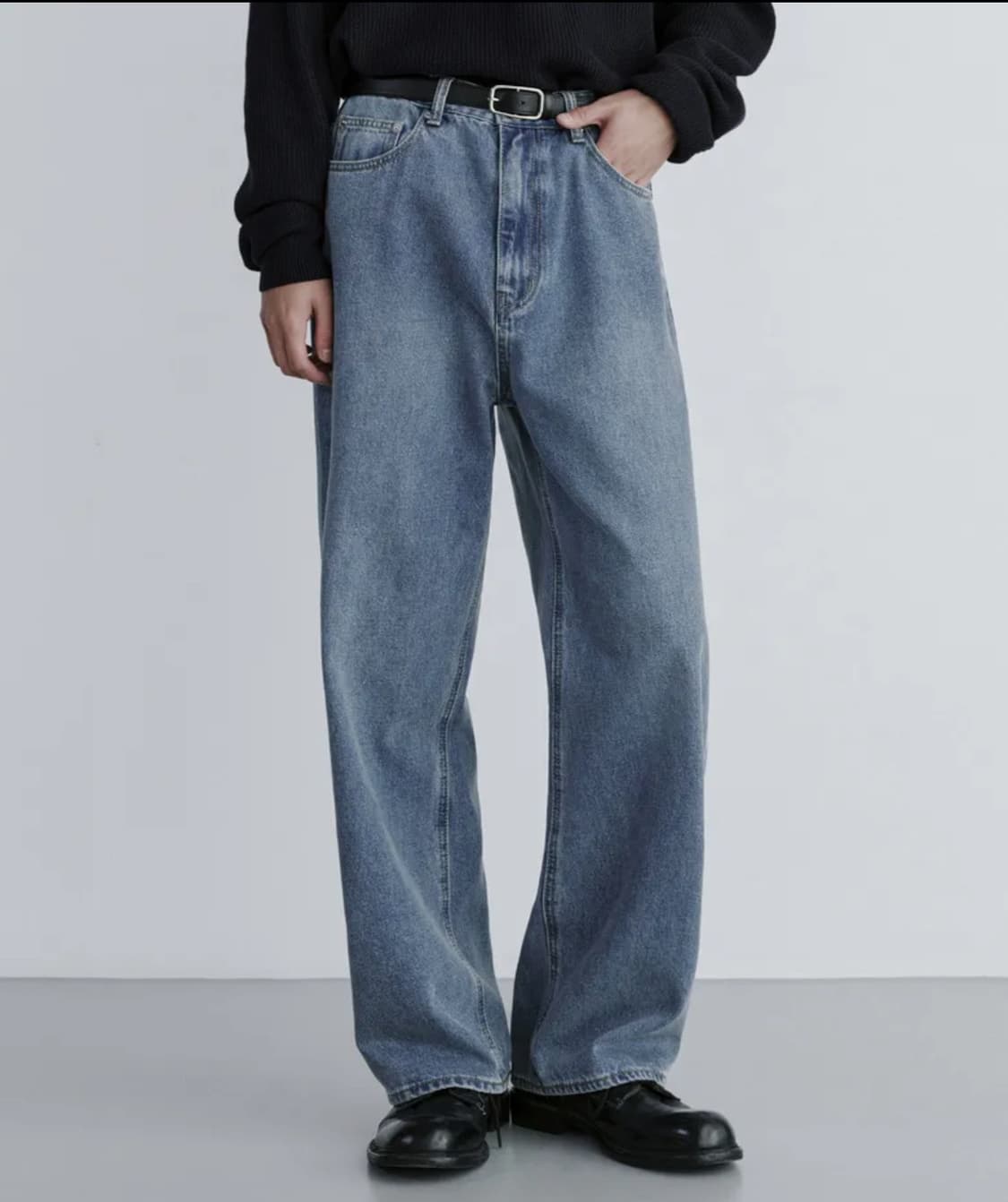 브랜디드 엑스트라와이드 데님 미디엄블루 30 상품이미지3