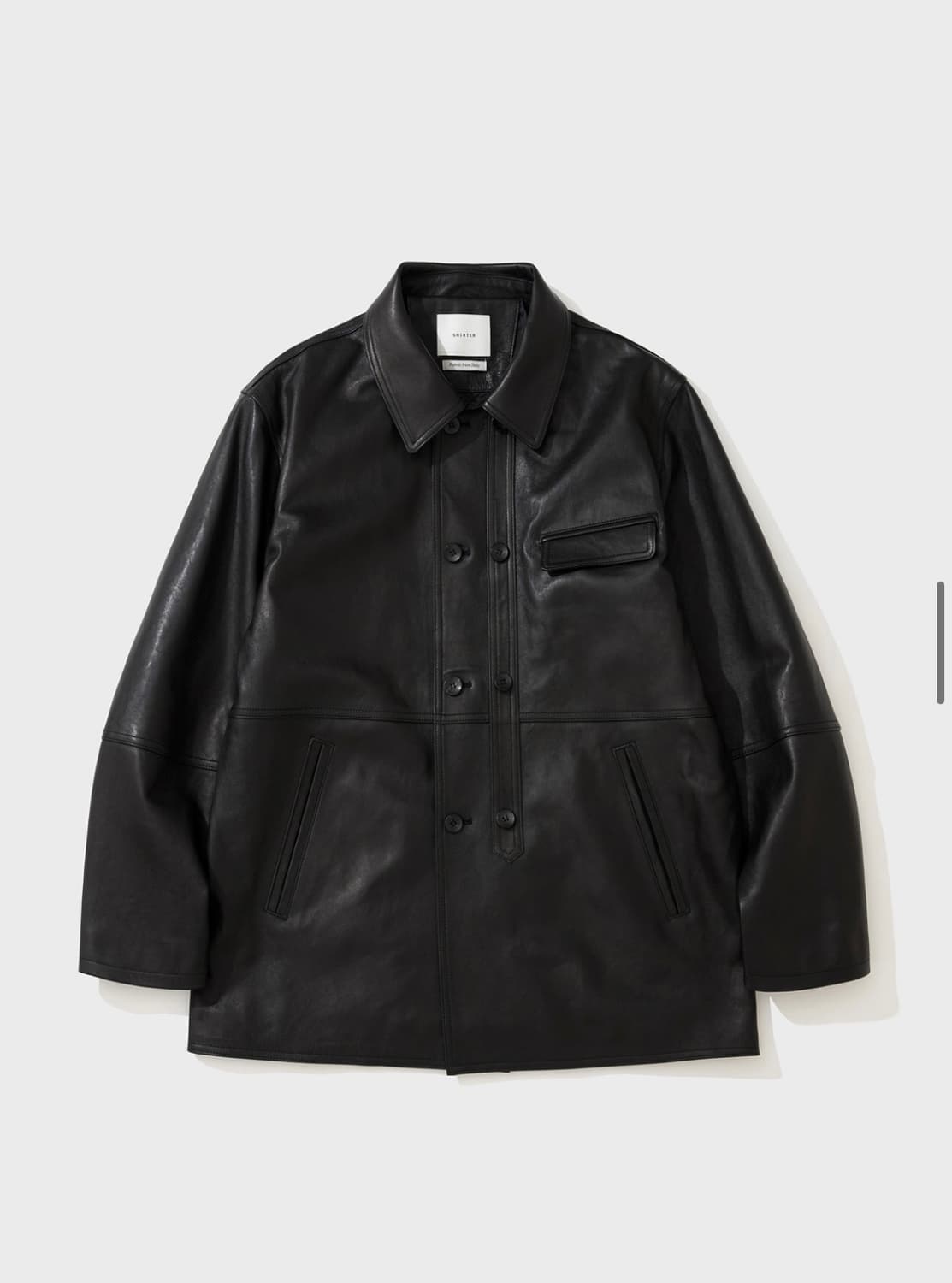 셔터 SHIRTER LC LEATHER CAR COAT(블랙컬러) 상품이미지4