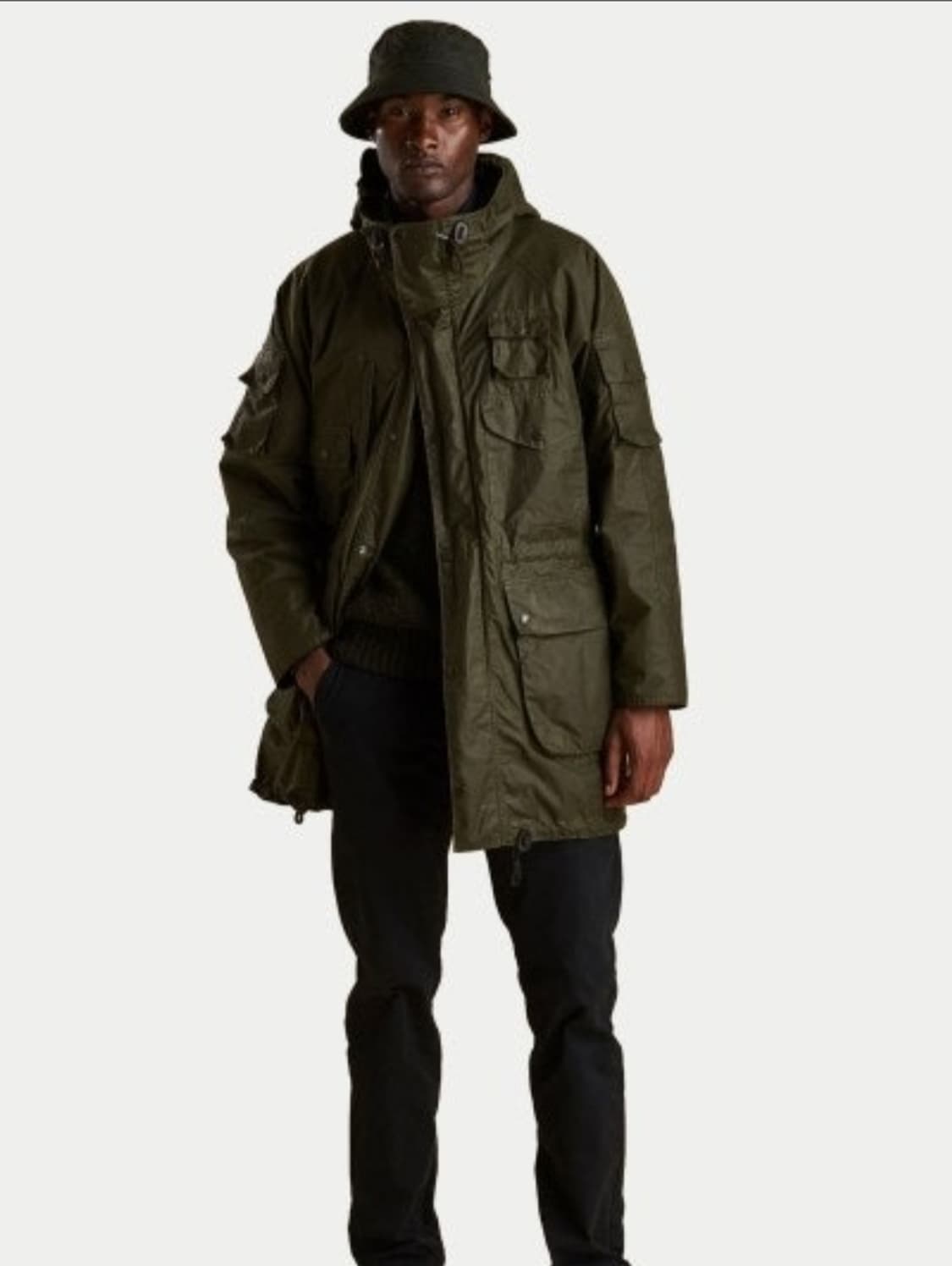 바버X엔지니어드가먼츠 집파카 올리브 s사이즈 상품이미지3