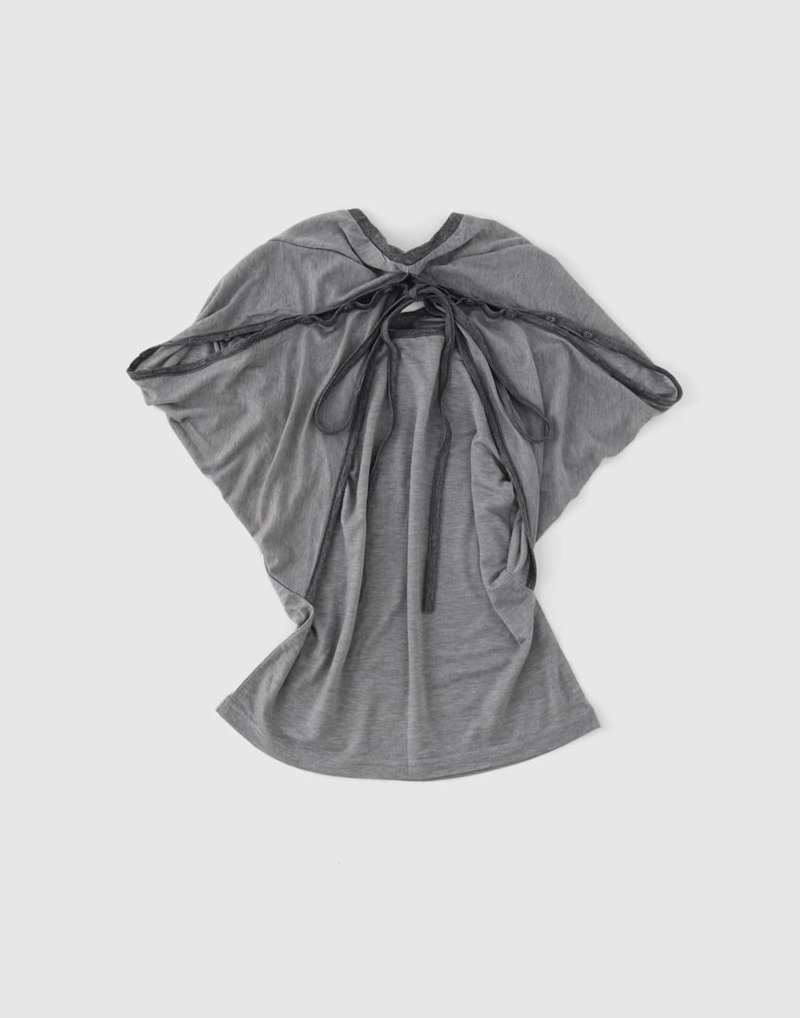 HALTER WRAP SLEEVELESS (GREY) 상품이미지3