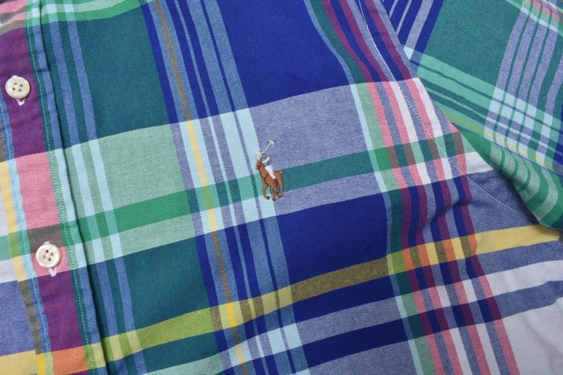 폴로 랄프로렌 큐알 체크 셔츠 남방 M M0061 상품이미지5