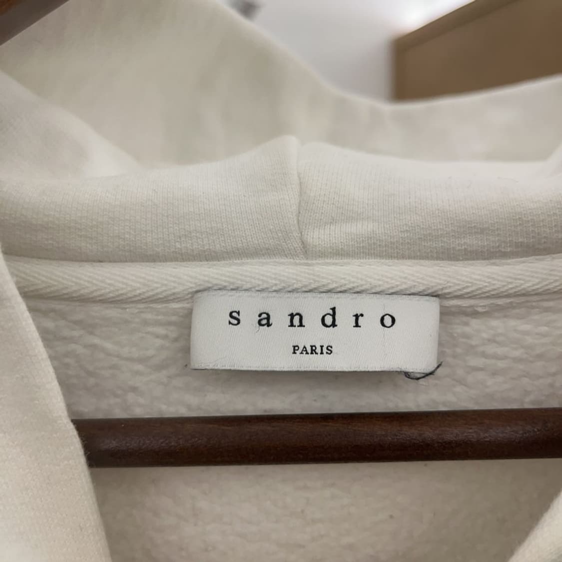 산드로 빈티지 키치 털실캐릭터 기모 후드티 105 C08527 상품이미지5