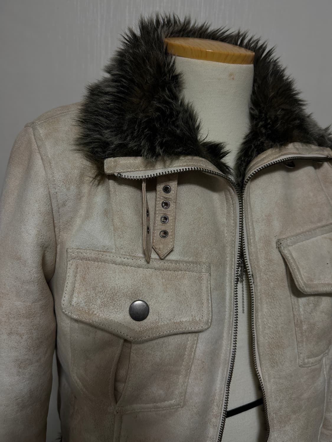 Semantic design 00s ivory trimming fur j 상품이미지3