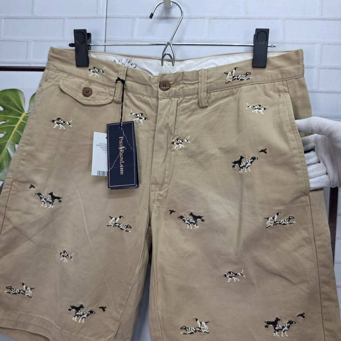 폴로 랄프로렌 Hound Dog 자수 반바지 숏 팬츠 31사이즈 새상품 상품이미지2