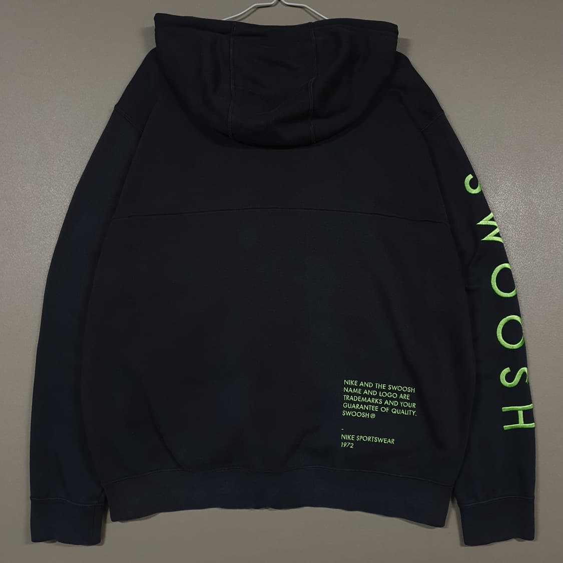 110 (2XL) 나이키 더블 스우시 레터링 후드집업 블랙 레드 그린 상품이미지10